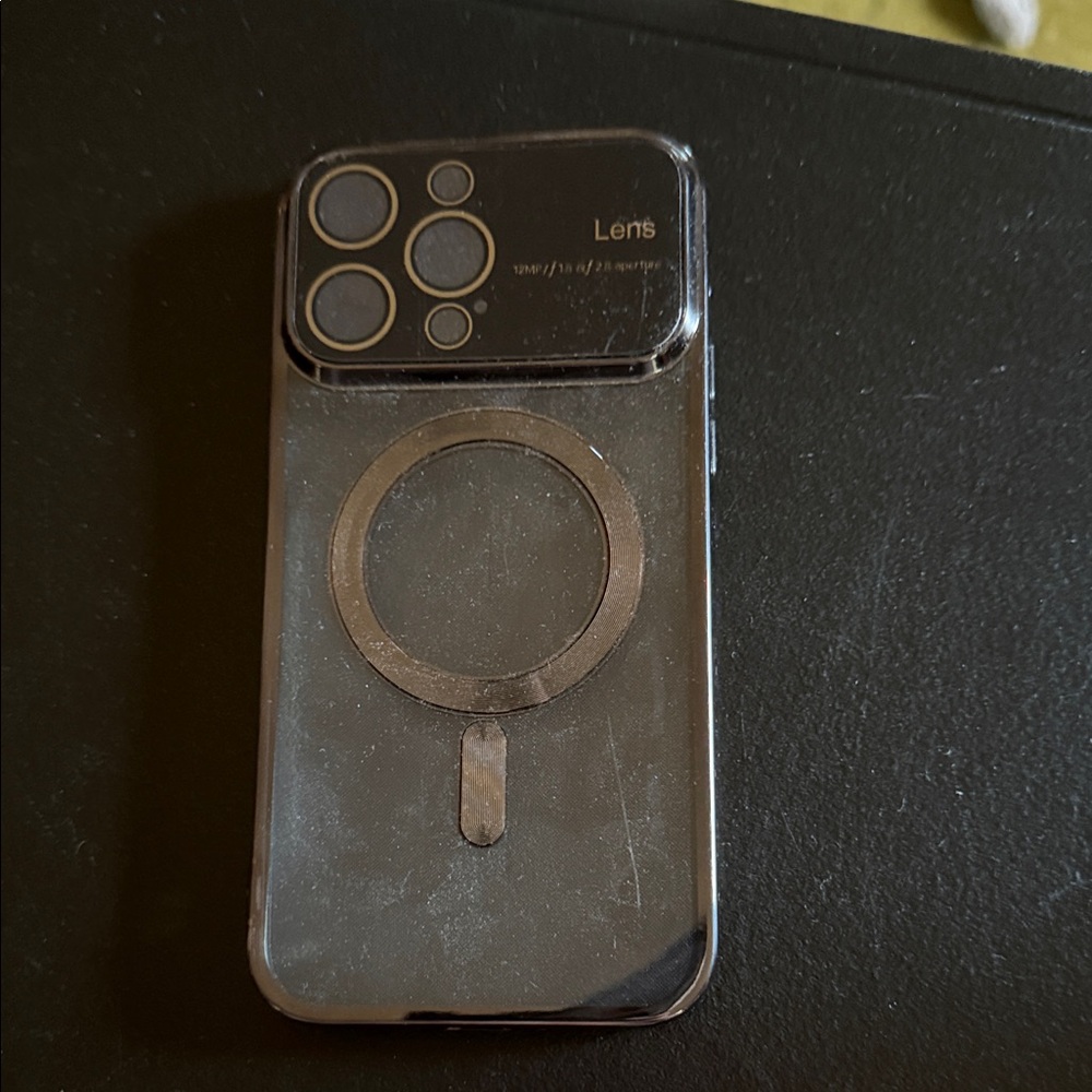 Clear Phone Case with Ring Holder 14 PRO MAX